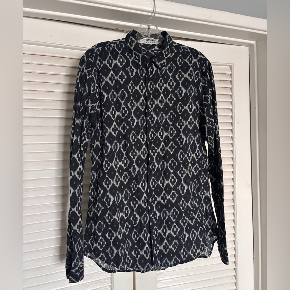 Sandro Mens Long Sleeve Shirt